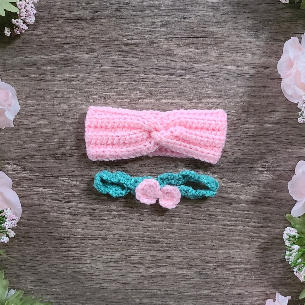 Set of baby headbands, newborn earwarmer, baby shower gift, new momma